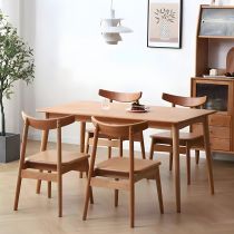 5 Pieces: Table, 4 Wood Chairs