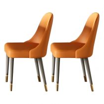 2 Orange Chairs