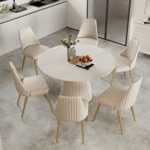 7 Pieces: Table, 6 Chairs