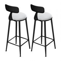 2 Chaises Noires 75 cm