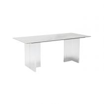 Mesa blanca 140 x 80 x 75