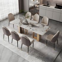 9 Pieces: Table, 8 Chairs