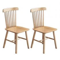 2 Light Wood Chairs