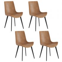 4 Orange Chairs