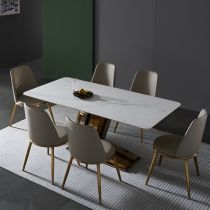 7 Pieces: Table, 6 Chairs