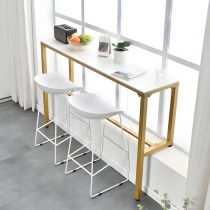 3 Pieces: White Table, 2 Chairs