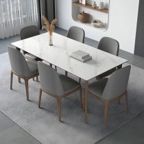 7 Pieces: Table, 6 Chairs