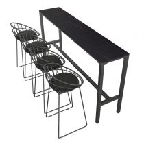 5 Pieces: Table, 4 Chairs