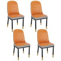 4 Orange Chairs