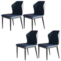 4 chaises bleues