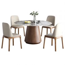 5 Pieces: Gold Table, 4 Chairs