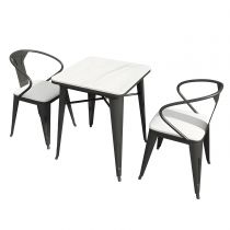 3 Pièces : Table, 2 Chaises