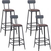 Black 30"H Stools (Set of 4)