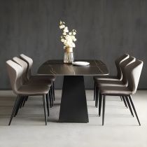 7 Pieces: Table, 6 Chairs