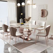 7 Pieces: Table, 6 Chairs