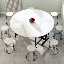 9 Pieces: Table, 8 Chairs