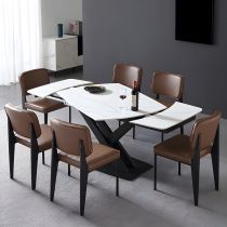 7 Pieces: Table, 6 Chairs