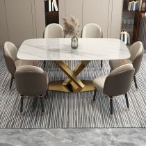 7 Pieces: Table, 6 Chairs