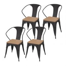 4 Chaises Noires