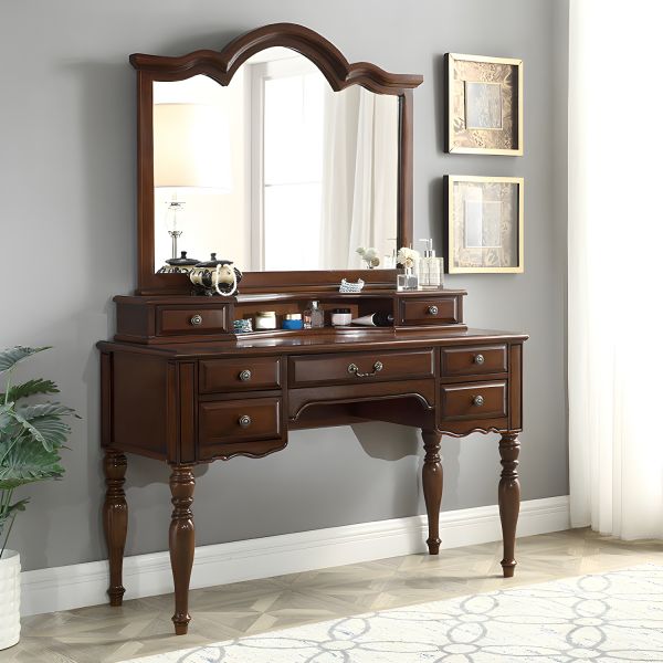 dressing table brown colour CASPIAN Furniture Engineered Wooden Classical Streak Brown Colour Dres   Caspian Furnitures