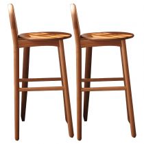 Brown 28"H Stools (Set of 2)