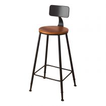 1 Tabouret de Couleur Bois 75 cm