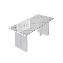 Mesa blanca 140 x 80 x 75