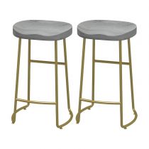 Light-Grey 30"H Stools (Set of 2)