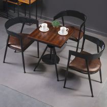 4 Pieces: Black Table, 3 Chairs