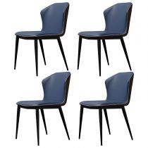 4 chaises bleues