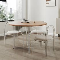 4 Pieces: Table, 3 Chairs