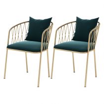 2 Chaises Bleues