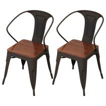 2 Chaises Marron