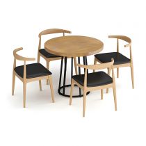 5 Pieces: Table, 4 Chairs