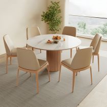 7 Pieces: Table, 6 Chairs