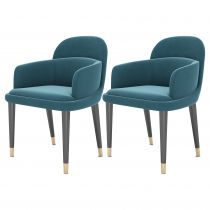 2 Chaises Bleues