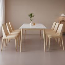 7 Pieces: Table, 6 Chairs