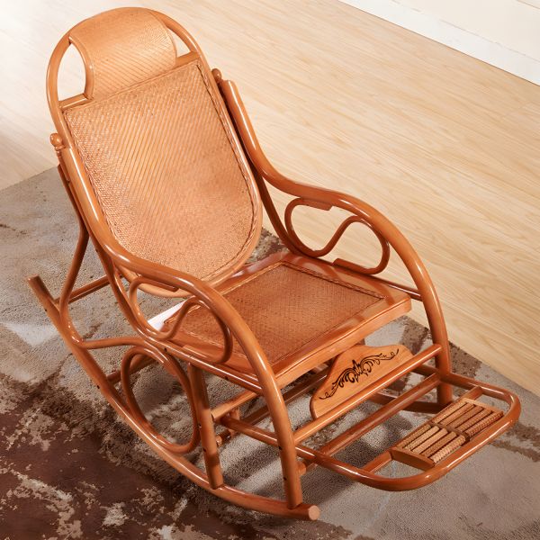 アンティーク木製スピンドルバックロッキングチェア スピンドルアンティークロッキングチェアウィッカーロッカーチェア24