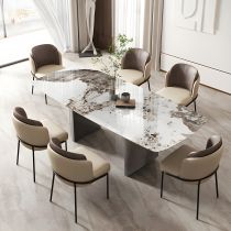 7-Teiliges Set: 1 Tisch + 6 Stühle