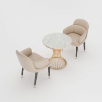 3 Pieces: Table, 2 Chairs