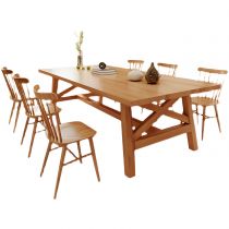 7 Pieces: Table, 6 Chairs