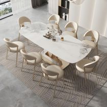 9 Pieces: Table, 8 Chairs