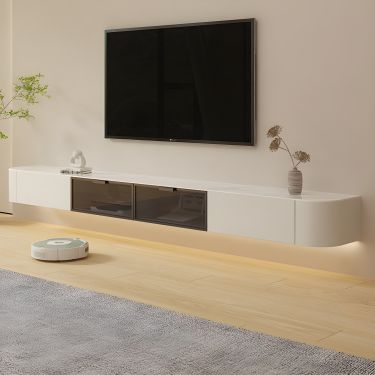 COSTWAY Mobile Porta TV Fino a 55'', Mobile Console con Scomparto, Porta TV con Cassetti, Centro di Intrattenimento Moderno, Tavolo Console per TV, per Soggiorno Camera da Letto