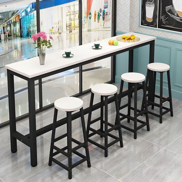 Counter Height Dining Tall Skinny Kitchen Table Piece Small