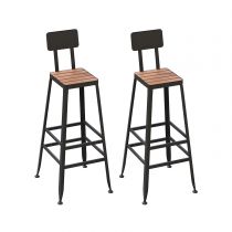 Brown 30"H Stools (Set of 2)