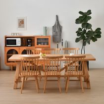 7 Pieces: Table, 6 Chairs