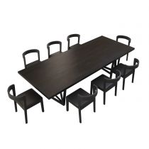 9 Pieces: Table, 8 Chairs