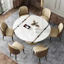 7 Pièces : Table Blanche, 6 Chaises