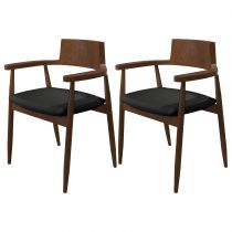 2 Walnut Chairs