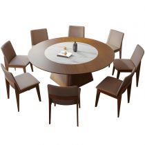 9 Pieces: Table, 8 Chairs